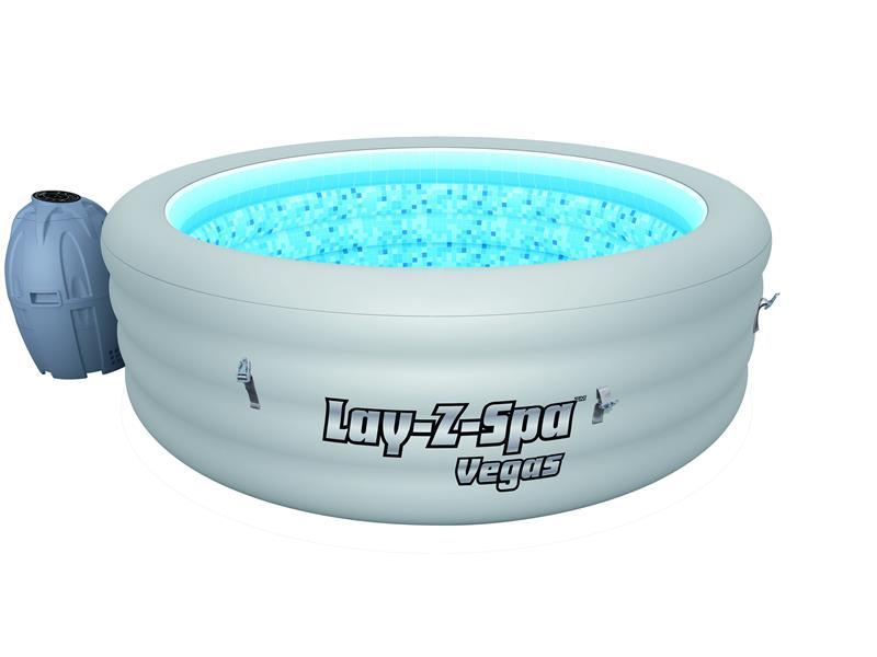 Басейн-Джакузі басейн Lay Z Spa Vegas 196х145х61 смBestWay круглий