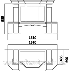 Камины для топок ПРИЗМА, ПАНОРАМА, С ПОДЙОМНИКОМ - фото 2 - id-p569835574