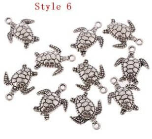 Підвіска морська, кулончик, черепашка, прикраса для браслета 3 шт.