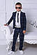 Стильний костюм у карту для хлопчиків, двійка, розмір 146, фото 6