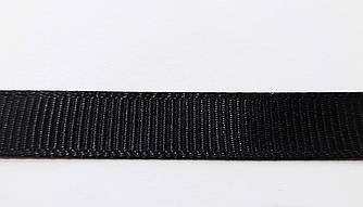 Стрічка репсова 1,0 см чорна
