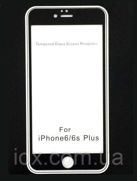 Скло з покриттям матовим покриттям iPhone 6 Plus AG 2.5 D (чорний)