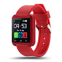 Умные часы Uwatch U8 красный Bluetooth Smart Android/IOS в коробке