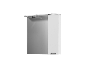 Дзеркало Аква Родос Quadro 70 з пеналом праворуч і LED підсвічуванням