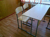 Комплект школьной мебели 2-х местный (стол + 2 стула)