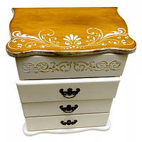 Шкатулка-комод Молочний прованс верхня кришка відкривається