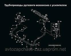 В наявності оригінальні шланги гідропідсилювача в зборі TF69Y0-3408509. Два шланги ГУР із кріпленням. Рукав в.тиску Ланос