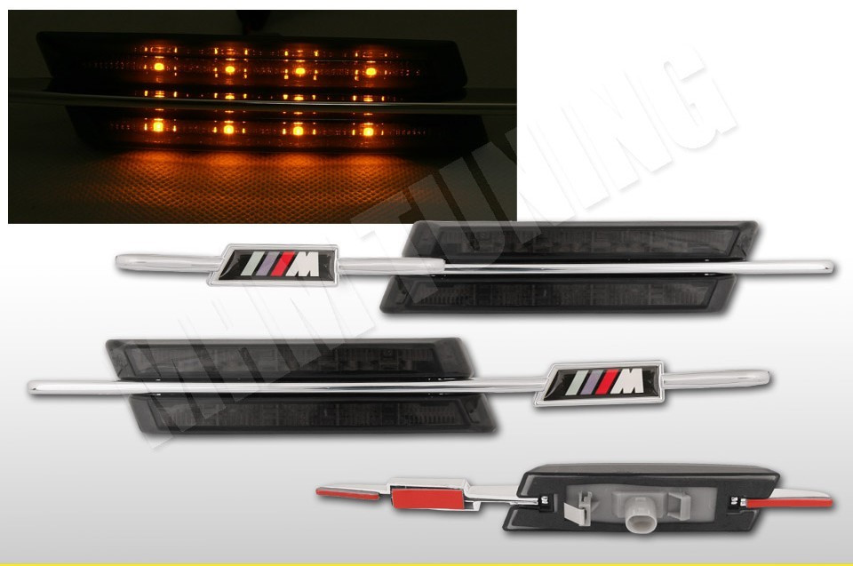 LED ПОВЕРТЕЛИ НА КРИЛЬЯ BMW E87 / E90 / E92 / E60 В М-СТІЛЕ, фото 1