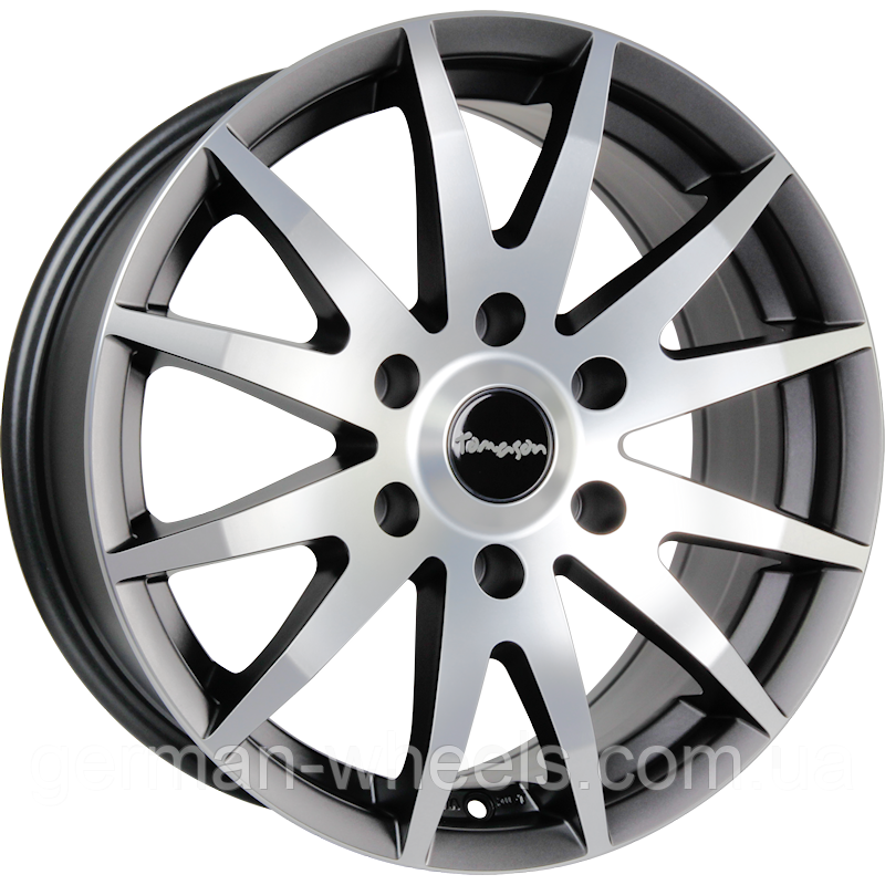 Диски від Tomason ( Томасон) модель TN1F колір Gunmetal matt polished параметри 6,5J x 16" PCD 5 x 118 ET 60