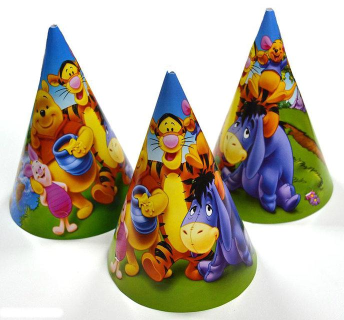 Ковпачки святкові дитячі в стилі "Вінні Пух" , фото 1