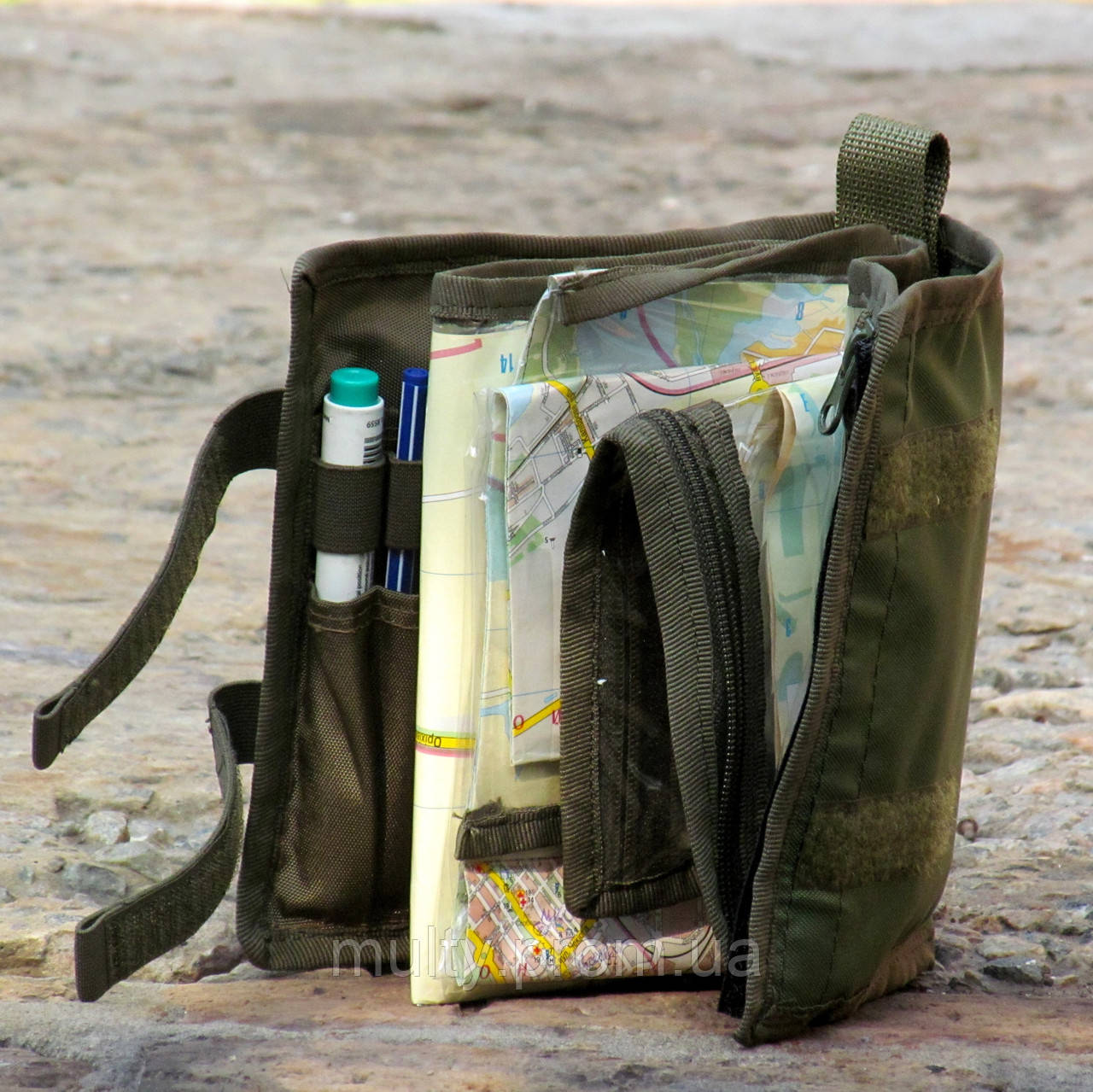 Підсумок під картки Оліва ППК-1 тактичний Хакі Зелений ЗСУ чохол, планшет армійський, похідний, військовий, фото 1