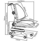Комп'ютерне крісло FunDesk SST10 Blue, фото 5