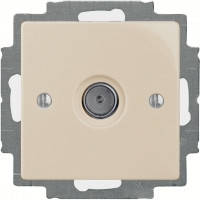 Розетка телевізійна, слонова кістка — Abb Basic 55