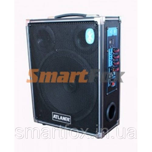 Портативна колонка Bluetooth у вигляді валізи AT-Q2 USB+SD+FM+AUX+акум. 12V (39.5х30х14)