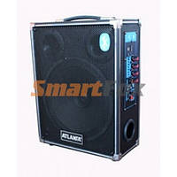 Портативна колонка Bluetooth у вигляді валізи AT-Q2 USB+SD+FM+AUX+акум. 12V (39.5х30х14)