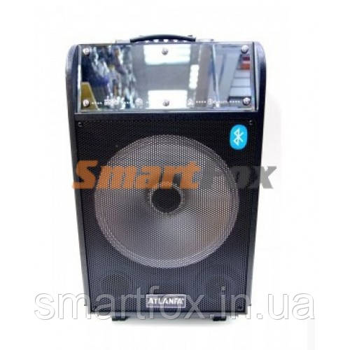 Портативна колонка Bluetooth у формі валізи AT-Q11 з USB+SD+FM+AUX+мікрофон + світломузика + акум. 12V