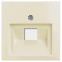 Лицьова панель для механізмів комп'ютерних і телефонних розеток, одинарна, слонова кістка — Abb Basic 55