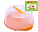 Тортівниця кругла пластикова з ручкою для перенесення. Irak Plastik, Туреччина, фото 6