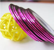 Скотч для дизайну нігтів.Квіт Малиновий.Товщина 1 мм