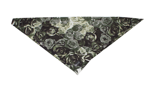 Модний кашеміровий хустку з принтом троянди зелений 3