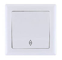 ВП01-02-0-ББ Перемикач на два напрямки 1кл серія BOLERO (білий) IEK