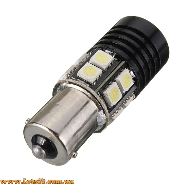 Автолампы P21W 1 CREE + 12 SMD LED BA15S 1156 светодиодные лампы заднего хода габариты стопы - фото 4 - id-p365909391