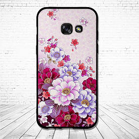 Силіконовий чохол для Samsung Galaxy A3 2017 A320 з картинкою ніжні квіти