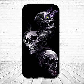 Силіконовий чохол для Samsung Galaxy A3 2017 A320 з картинкою три черепа