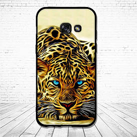 Силіконовий чохол для Samsung Galaxy A3 2017 A320 з картинкою леопард