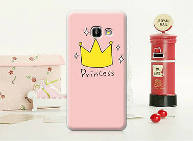 Чохол бампер силіконовий для Samsung Galaxy A3 2017 A320 з малюнком princess