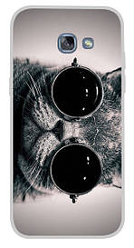 Оригінальний чохол для Samsung Galaxy A3 2017 A320 з картинкою кіт в окулярах