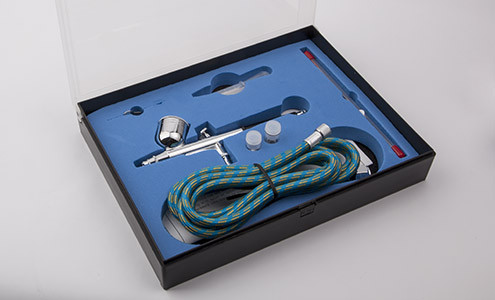 Набір BD-130K для аерографії,аерограф FENGDA 0,2/0,3/0,5 мм, фото 1