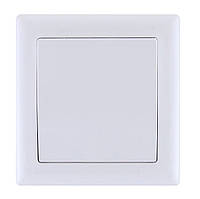 ВК01-14-0-ББ Вимикач кнопковий 1кл серія BOLERO (білий) IEK