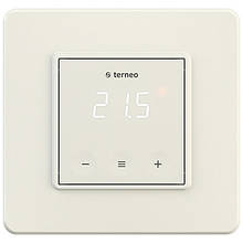 Терморегулятор Terneo s (молочний біл.) регулятор температури тепла підлога Сенсорний терморегулятор Тернео