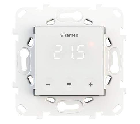 Терморегулятор Terneo s (молочний біл.) регулятор температури тепла підлога Сенсорний терморегулятор Тернео, фото 2