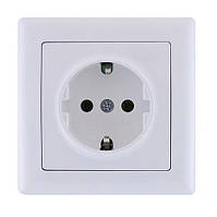 РС01-01-0-ББ Розетка з з/к без з/ш серія BOLERO (білий) IEK