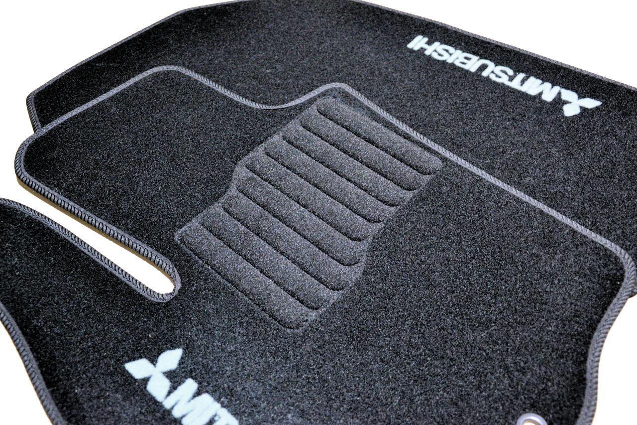 Ворсові автоковры для Mitsubishi Outlander (2016-2018) /Чорні, фото 1