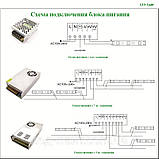 Блок живлення 12В 12,5 А 150Вт в перфорованому корпусі, фото 3