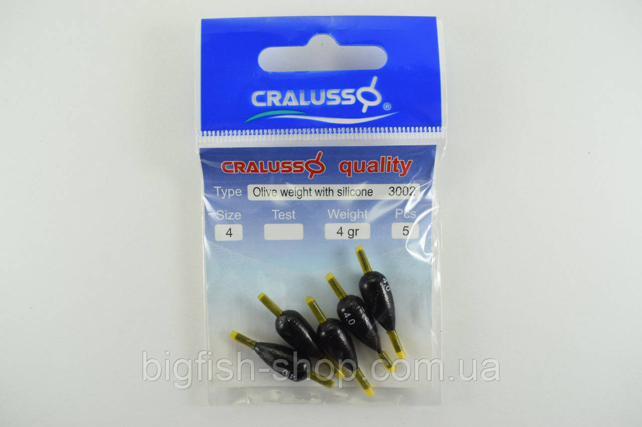 Грузила олівки Cralusso Olive 4.0 гр.