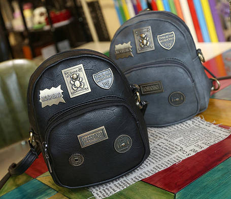 Міський рюкзак із фігурними значками, MOSHOINOT, фото 1