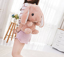 Великий плюшевий рюкзак кролик, фото 4