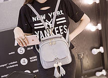 Міський рюкзак із китичками, фото 4