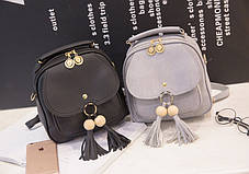 Міський рюкзак із китичками, фото 2