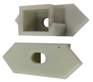 Торцева заглушка 25*10 кутова з отвором (1шт) Код.57805, фото 2