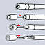Стрипер для видалення ізоляції з коаксіальних кабелів — Knipex 16 60 05 SB, фото 2