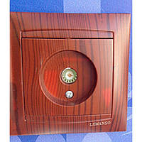 TV-розетка телевізійна Сакура вишня LMR1524