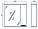 Дзеркало Марко шириною 60 см ПРАВИЙ ПЕНАЛ, фото 2