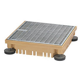 Шахта SitaGreen h100-130 mm, решітка 400*400 мм. Екстенсивне озеленення, зелена покрівля planter geo