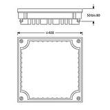 Надставний елемент SitaGreen для шахти озеленення, поліуретан, 400*400 мм, фото 2