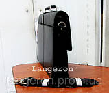 Портфель для Ноутбука mezzi натуральна шкіра чорний шкіряний, фото 2